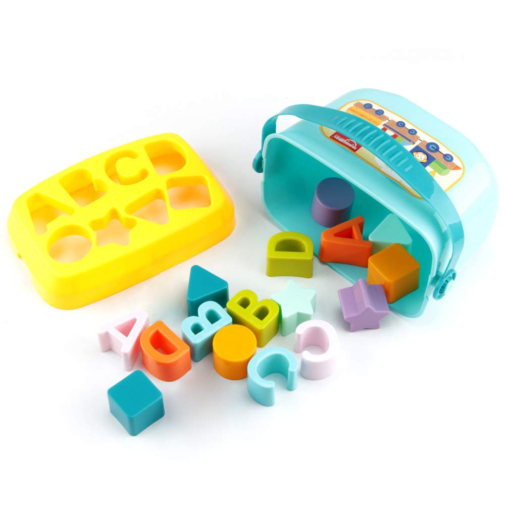 Shipra Play House 16 multicolour shapes & alphabets block for kids, toddlers, childrens